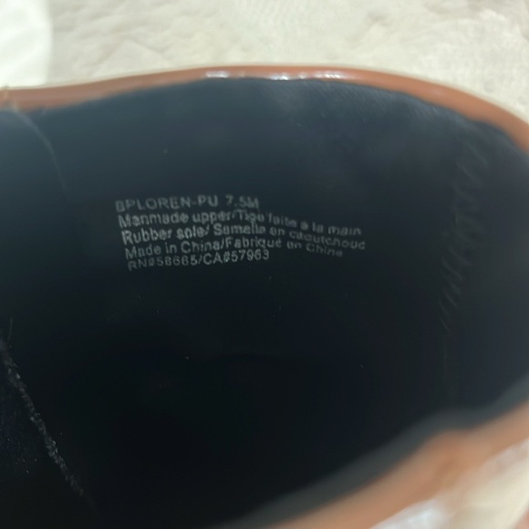 BP “Loren” Caramel Patent Leather Ankle Booties Size 7.5 – Excellent Condition - Picture 9 of 14